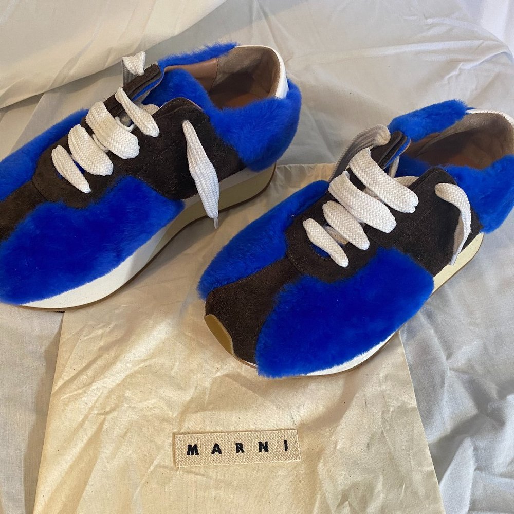 Marni TEXTURED BIG FOOT SNEAKERS Size 40 (US M7 W9) New, Missing Box